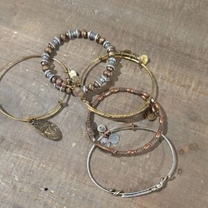 Alex and Ani Gold and Silver Bracelets